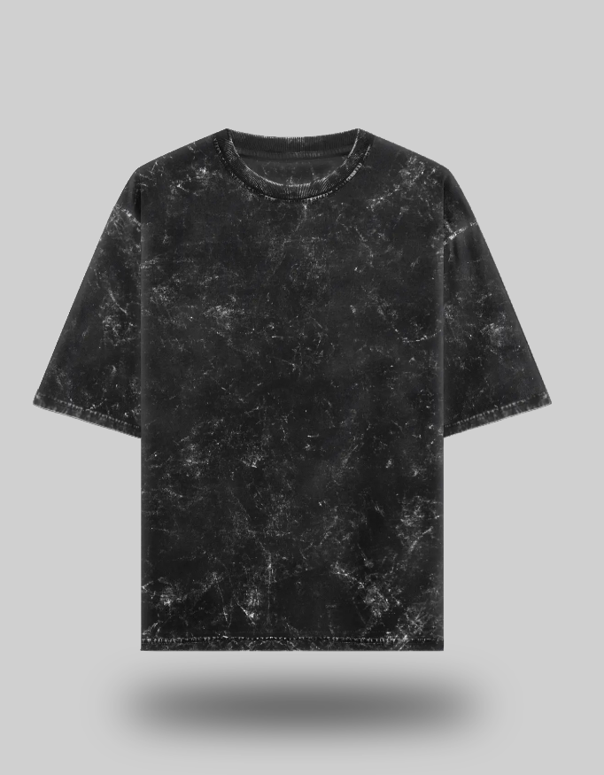 C'est La Vie Acid Wash Oversized T-Shirt | Wakhre